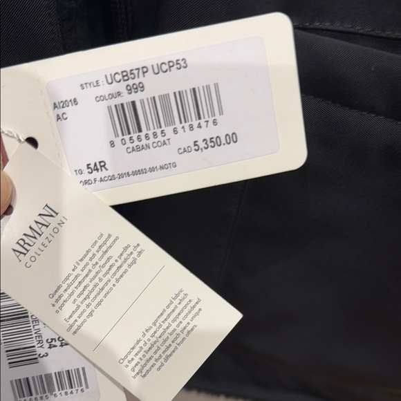 Armani Collezioni Black Men's Jacket - Picture 2 of 6